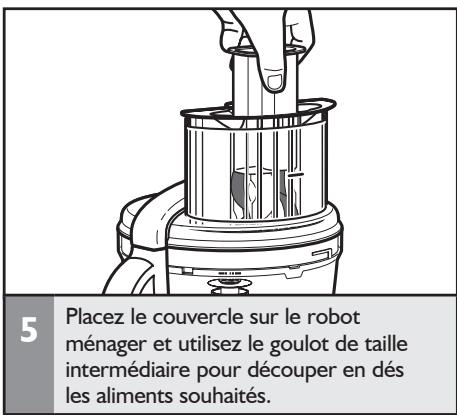 KITCHENAID ARTISAN 5KFP1644EOB - Installation/retrait du kit de découverte en dés - 5