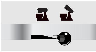 KITCHENAID 5KSM150 PSENK - Pour enlever le batteur plat, le fouet à fils ou le crochetpérisseur - 1