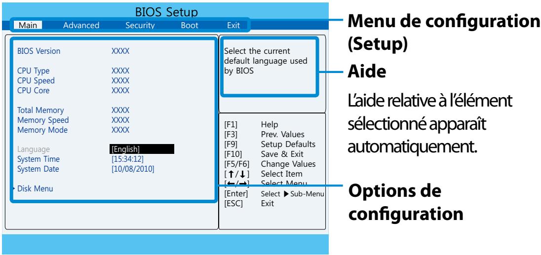 SAMSUNG DP700A3D-S01FR - Ecran de configuration du BIOS - 2