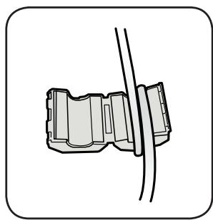 SAMSUNG HW-F450 - LOOPING THE POWER CABLE AROUND THE TOROIDAL CORE - 5
