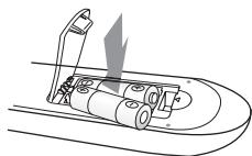 SAMSUNG HW-F450 - Installing batteries in the Remote Control - 3