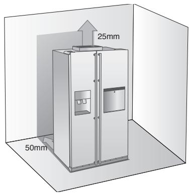 SAMSUNG RS61782GDSP - Choix du lieu d'installation - 1