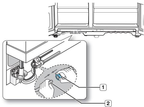 SAMSUNG RS61782GDSP - De waterleiding opniewu bevestigen - 1