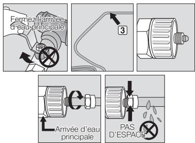 SAMSUNG RS61782GDSP - Branchement de l'arrivée d'eau - 2