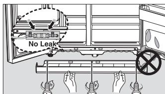 SAMSUNG RS61782GDSP - Raccordement du tuyau d'arrivée d'eau sur le réfrigerateur - 8