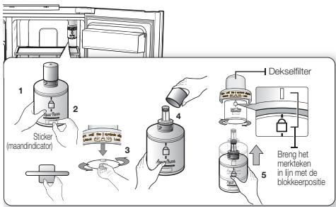 SAMSUNG RS61782GDSP - HET WATERFILTER VERVANGEN - 1