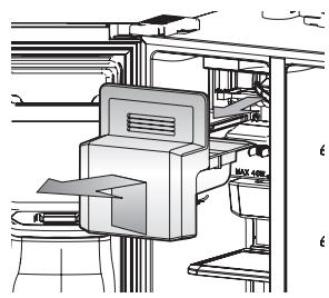 SAMSUNG RSA1UTMG - DÉMONTAGE DES ACCESSOIRES DU CONGÉLATEUR - 5