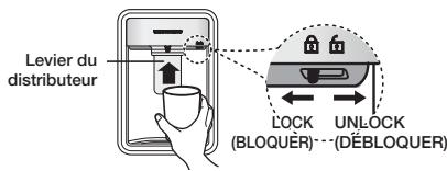 SAMSUNG RB30J3000WW - Utilisation du distributeur d'eau (en OPTION) - 8