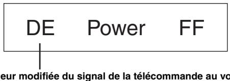 ALPINE IDA-X311 - Appuyez sur la touche de la télécommande au volant jusqu'à ce que la valeur de signal modifiée de la télécommande au volant apparaisse sur la partie gauche de l'affichage. - 1