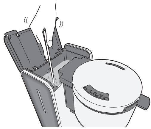 PANASONIC NC-DF1WXE - Clean the water tank with citric acid when brewing is slow - 1