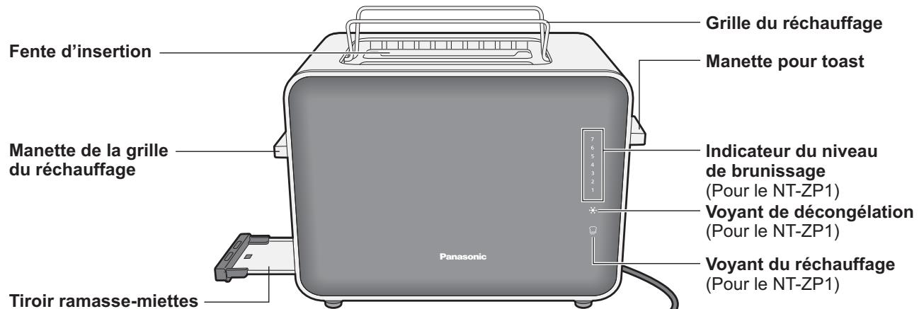 PANASONIC NT-DP1BXE - Nom des pièces et consignes de manipulation - 1