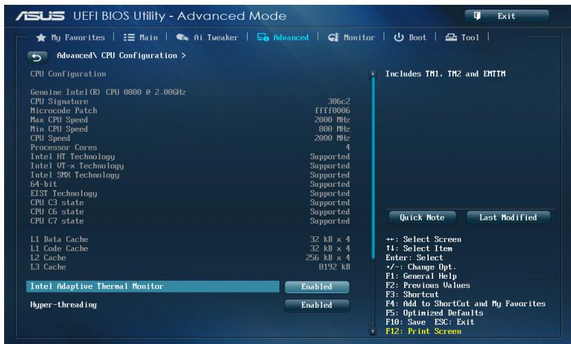 ASUS Z87-K - Configuration du CPU - 2