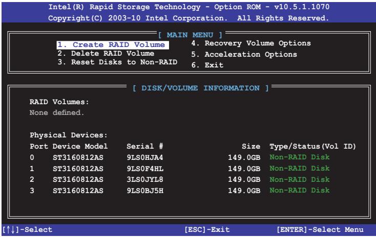 ASUS Z87-K - Utilitaire intel® rapid storage technology option ROM - 1