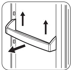 FAURE FBB29430SA - Emplacement des balconnets de la porte - 2