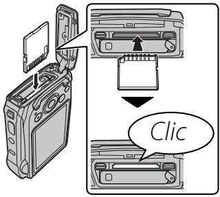 FUJIFILM FINEPIX XP150 - Insérez la carte mémoire. - 1