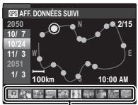 FUJIFILM FINEPIX XP150 - Affichage du suivi GPS - 2