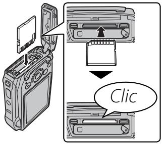 FUJIFILM FINEPIX XP170 - Insérez la carte mémoire. - 1