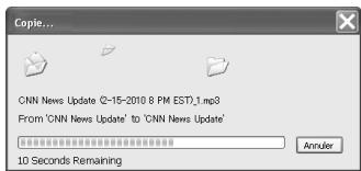 OLYMPUS DM-3 - Le transfert se terminé. - 2