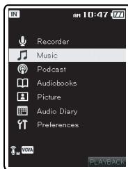 OLYMPUS DM-3 - Recherche partype de fichiers: - 2