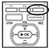 OLYMPUS DM-3 - Réglages du menu pendant l'enregistrement, la lecture, et l'arrêt - 1