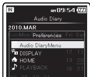 OLYMPUS DM-3 - Ajouter un calendrier - 4