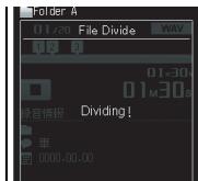 OLYMPUS DM-3 - Fractionnement des fichiers [File Divide] - 4