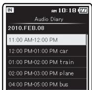 OLYMPUS DM-3 - Suppression d'un calendrier - 4