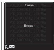 OLYMPUS DM-3 - Effacement d'un dossier - 8