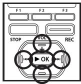 OLYMPUS DM-3 - Réglage [Start Time] et [Stop Time]: - 2