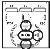 OLYMPUS DM-3 - Réglages du menu pendant l'enregistrement, la lecture, et l'arrêt - 3
