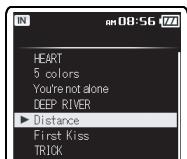 OLYMPUS DM-3 - Lors de la recherche en utilisant la recherche [Play Count] - 2