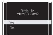 OLYMPUS DM-3 - Insertion d'une carte microSD - 5