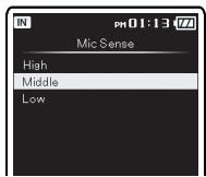 OLYMPUS DM-3 - Effectuer des réglages de [Preferences] dans le menu [Home] - 8