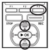 OLYMPUS DM-3 - Suppression d'un calendrier - 3