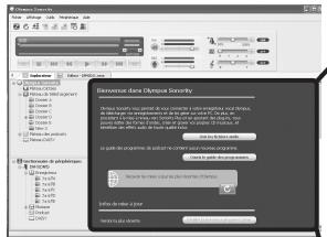 OLYMPUS DM-3 - La zone d'affichage des informations Olympus Sonority - 1