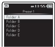 OLYMPUS DM-3 - Réglage [Folder]: - 2