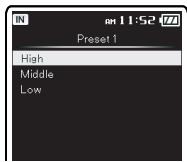 OLYMPUS DM-3 - Réglage [Mic Sense]: - 2