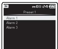 OLYMPUS DM-3 - Réglage [Alarm Sound]: - 2