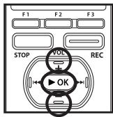 OLYMPUS DM-3 - Réglage [Rec Mode]: - 3