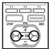OLYMPUS DM-3 - Réglage [Start Time] et [Stop Time]: - 2