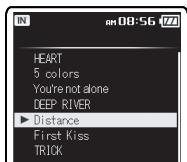 OLYMPUS DM-3 - Selection d'une liste de [All Music] - 2