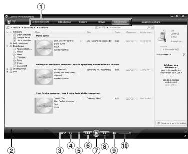 OLYMPUS DM-670 - Noms des fenêtres - 2
