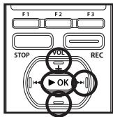 OLYMPUS DM-670 - Réglage [Rec Mode]: - 1