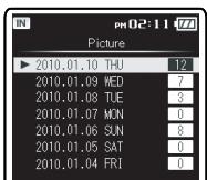 OLYMPUS DM-670 - Effacement d'une image - 10