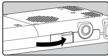 OLYMPUS DM-670 - Ejection de la carte microSD - 4