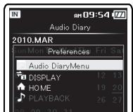 OLYMPUS DM-670 - Ajouter un calendrier - 4