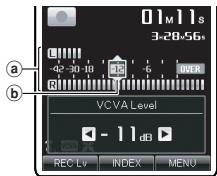 OLYMPUS DM-670 - Pour régler le niveau de déclenchement du démarrage/arrêt: - 2