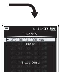 OLYMPUS DM-670 - Appuyez sur la touche + et sélectionnez [Start], puis appuyez sur la touche  OK. - 4