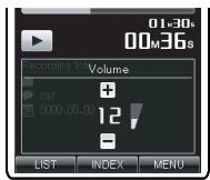 OLYMPUS DM-670 - Éléments de réglage [Play Menu]: - 4