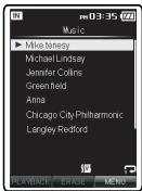 OLYMPUS DM-670 - A propos du dossier pour la lecture musicale - 3